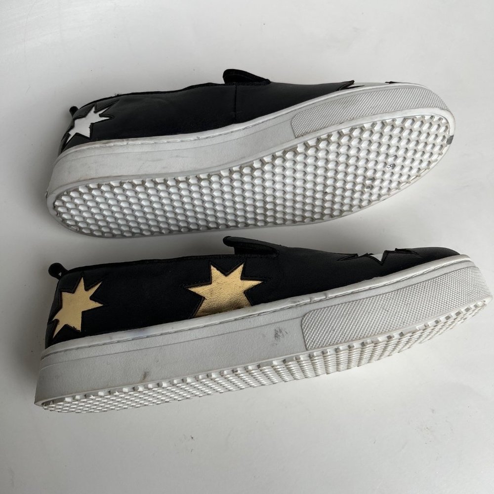 Sam Edelman Star Slip On Sneakers, Metallic Gold Silver Black, Size: 9, New! - Picture 5 of 7